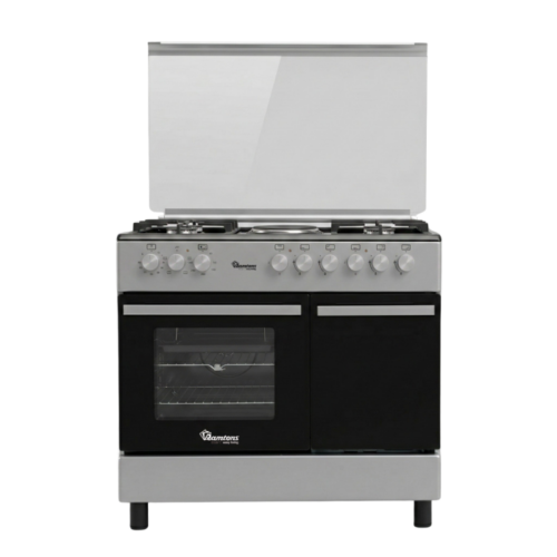 Ramtons 4 Gas + 2 Electric 90cm x 60cm Silver Cooker (FS BC)