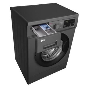 LG F4J3TYG6J 8Kg Front Load Washing Machine (Wash & Spin) – Dark Silver