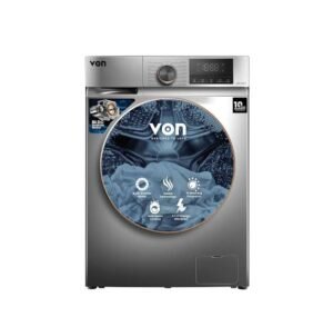 VON VWM-10FVTS 10Kg Front Load Washing Machine – Silver